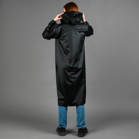 A raincoat adult cloak "Nature has no bad weather", size 42-48, color black-6