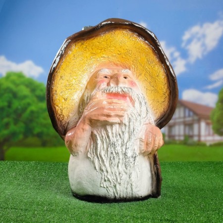 Garden figure "Mushroom old man Borovik" huge 64x46cm-4