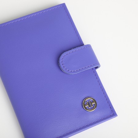 Cover for auto documents on the button, textura, lilac color-3