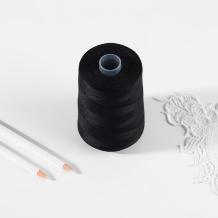Threads 210lsh, 1000 m, black color No. 115-2