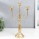 Summary Metal for 3 candles "Candelabr. Curls" gold 43x24x11.5 cm