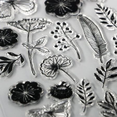 Stamp for creativity Silicon "Herbarium" 20x10 cm-2
