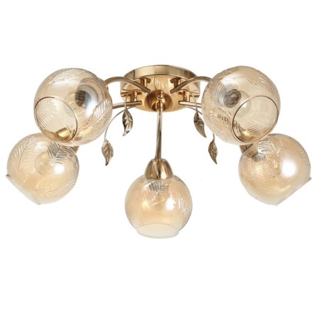 Steel Stewsvelight Wittoria 5x40W E27 Gold 53x53x21cm