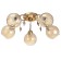 Steel Stewsvelight Wittoria 5x40W E27 Gold 53x53x21cm