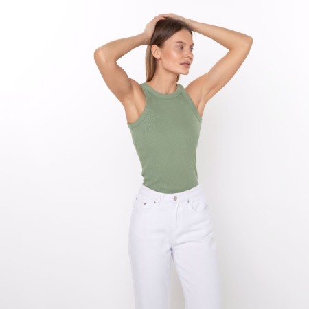 T -shirt female, green color, size 44-2