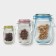 Storage packages with a “jar” latch, 0.9 l, 0.5 l, 0.15 liters