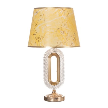 Table lamp "Reta" 1x40W E27+backlight, gold 29x29x51cm-6