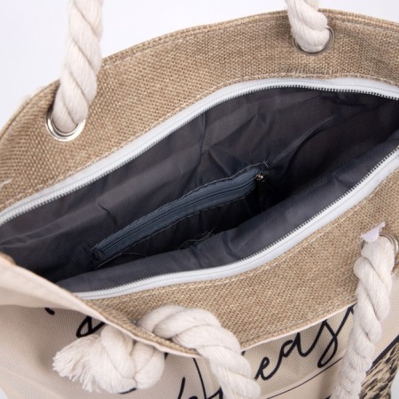 Bag Women's beach on lightning, white color-4