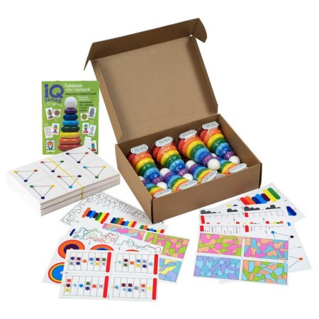 Set. Pyramid with a system of developmental tasks. Kit for kindergarten