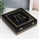 Casket tree with divisions "Dining objects" black with gold 26x24x6.8 cm