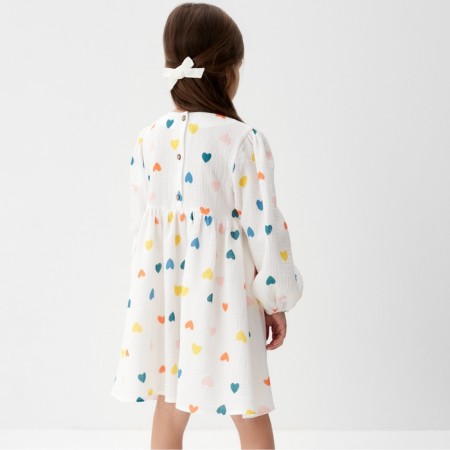 Платье детское с дл. рукавом KAFTAN "Сердечки", р.28 (86-92 см)-9