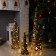 LED figure "Funned cones" 40, 60, 80 cm, textiles, metal, AAX2 batteries (not in the kit), glow warm white