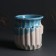 Aroma lamp ceramics "Greek amphora" Blue 9x9x9.5 cm