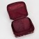 Cosmetic bag with lightning, burgundy color