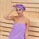 Set for the bath and bathroom Ethel Vafli towel 70*140 cm+Chalma 21*25 cm, central violet