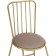 Stol on a metal frame lyrion metal/velor, gold/beige 44x52x86 cm