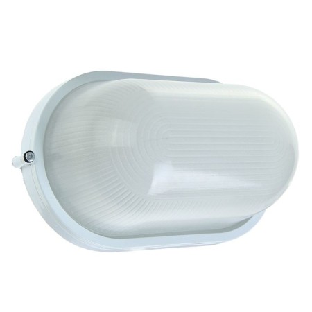 Lamp TDM NPB1201, E27, 100 W, IP54, Oval, White
