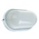 Lamp TDM NPB1201, E27, 100 W, IP54, Oval, White