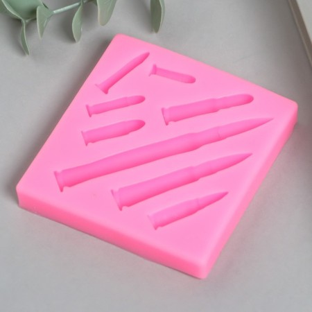 Mold Silicon "Bullet" 8 items 1.2x7.5x7.5 cm-1