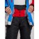 Ski jacket female winter, size 42, red color