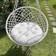 Pillow for swing "Tina", diameter 60 cm, white color