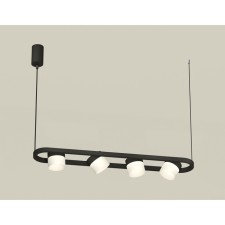 A set of suspended swivel with acrylic Ambrella Light, Traditional Diy, XB9164154, 4XGX53, Black Sand, White Matte