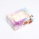 Packaging for 6 cupcakes with a window, "red sails", 25 x 17 x 10 cm