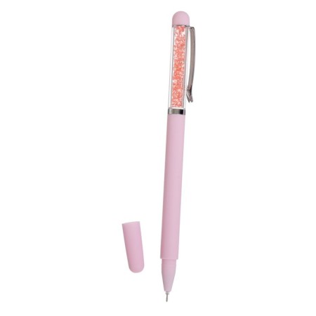 Gel pen 0.5 mm, blue "rhinestones"-2