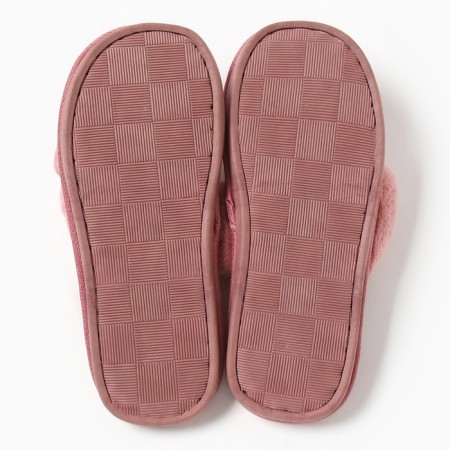 Women's slippers with an open nose, size 40-41, pink-5