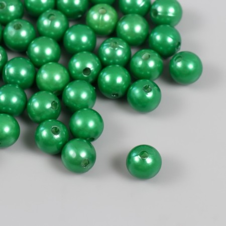 Set of beads "Pearls" d 12 mm, 250 gr, green-1