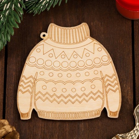 Set for creativity "sweaters with scarves", 3pcs, 80 x 80 mm, 47 x 11mmm-1