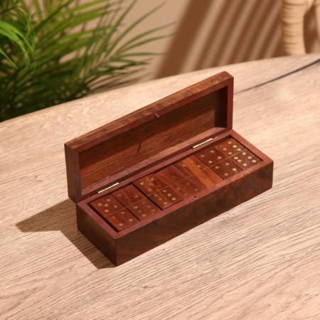 Game table "Domino" 20x7x5.5 cm, tree shisham-2