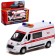 Metal machine "Citroen Jumper. Ambulance ", 14 cm, light and sound effects, doors, inertia, white color open