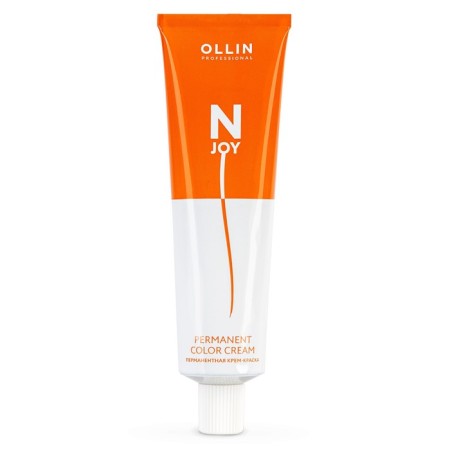 Cream-color hair Permanent Ollin Professional N-Joy, tone 6/71, dark corrone-pepper, 100 ml-5