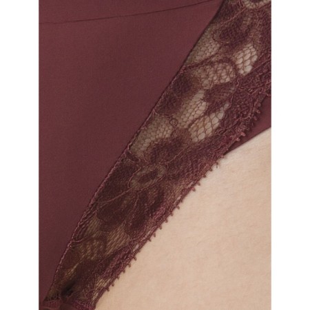 Women's panties, size s, burgundy color-1