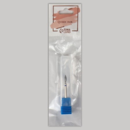 Diamond cutzes for manicure "Flame", medium grain, 2.7 × 8 mm, in a plastic case-5