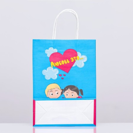 Crafts "Love is...", blue, 18 x 8 x 25 cm-1