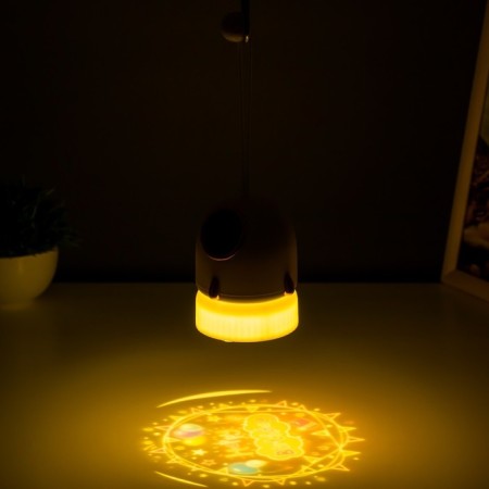 Night Projector "Rocket" LED 3W USB AKB White 9.5x9.5x11 cm Risalux-3