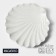 Porcelain dish Magistro "shell", d = 25.3 cm, white color