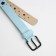 Building belt, width 2.2 cm, eyelets, buckle metal, blue color