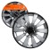 Wheel caps 13 "Tornado +", silver-black, carbon, 2 pcs AIRLINE AWCC-13-07