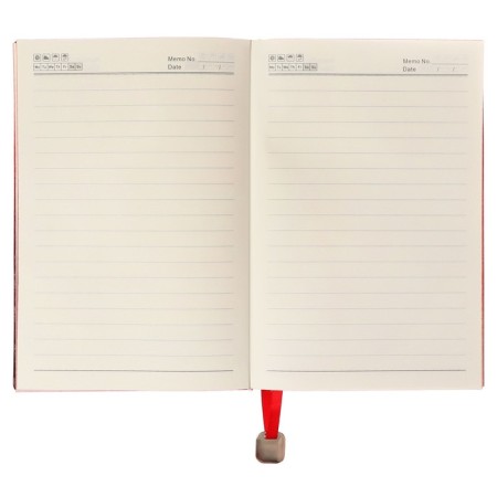 Deliciper of Leduced A5, 80 sheets, line, cover of leatherette, with a handle, in a gift box, red-4