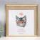 Photo frame plastic 35x35 cm, gold (plastic screen)