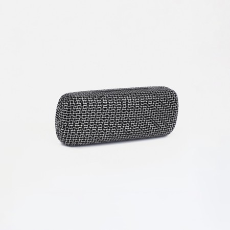 Case for glasses on the cracker, black/silver color