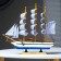 Ship "Chesma" three-masted blue-white paprusa, 34*7*32cm