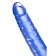 Toyfa Basic bilateral phallimitator, 28.5 cm, tp, blue color