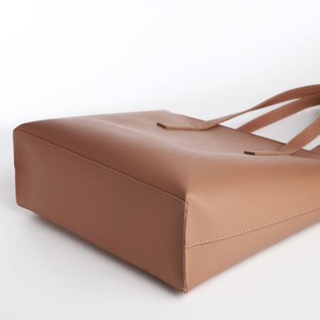 Women's bag Textura, shopper, large size, beige color-4