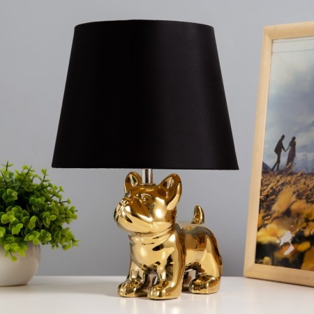 Bernard desktop 1x40W E14 wire-1,6m gold 21x21x30cm