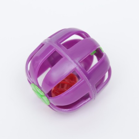 Ball for cats with a bell, purple-3