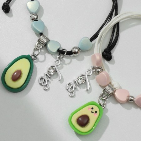 Bracelets "Demetrons" Avocado and Makaruns, Color, 7 cm-2